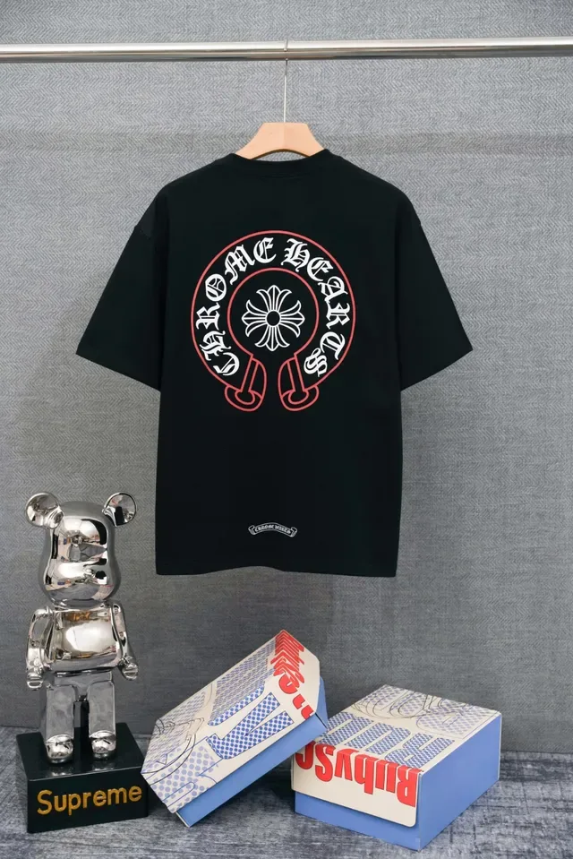 Chrome Hearts Embroidered Logo Black Oversized T-Shirt 4