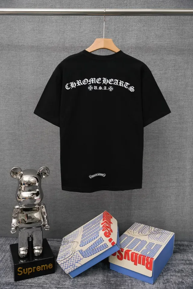 T-shirt Chrome Hearts blanc à poche 2
