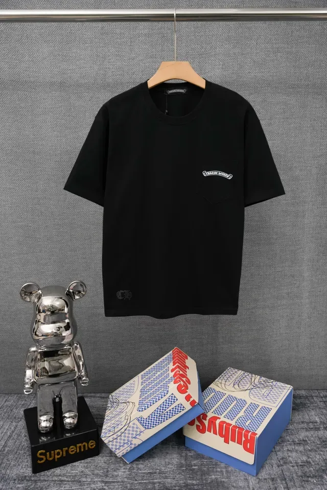T-shirt Chrome Hearts blanc à poche 3