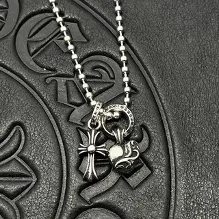Chrome Hearts Silver Multi-Charm Gothic Necklace 4