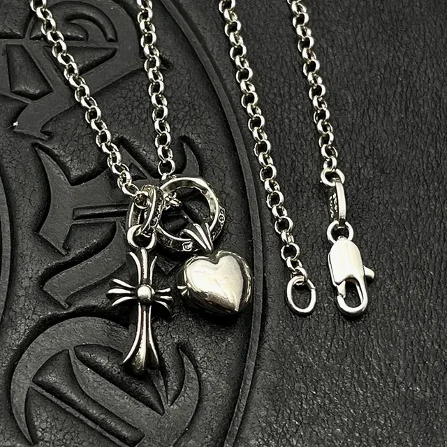Chrome Hearts Silver Multi-Charm Gothic Necklace 6