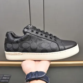Coach Black C-Pattern Lifestyle Sneakers