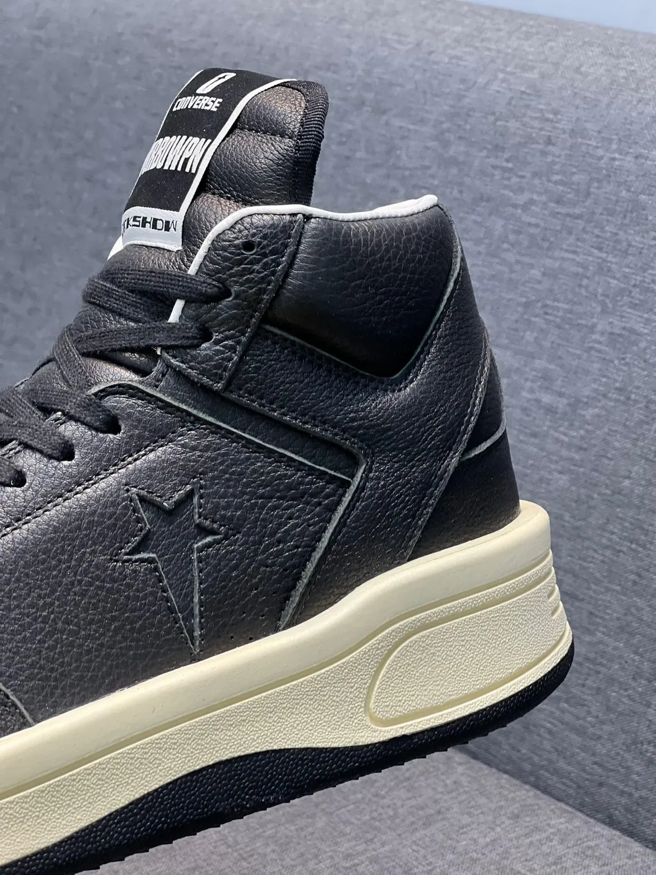 Converse Weapon High-Top Black and Cream Lifestyle Sneakers 8