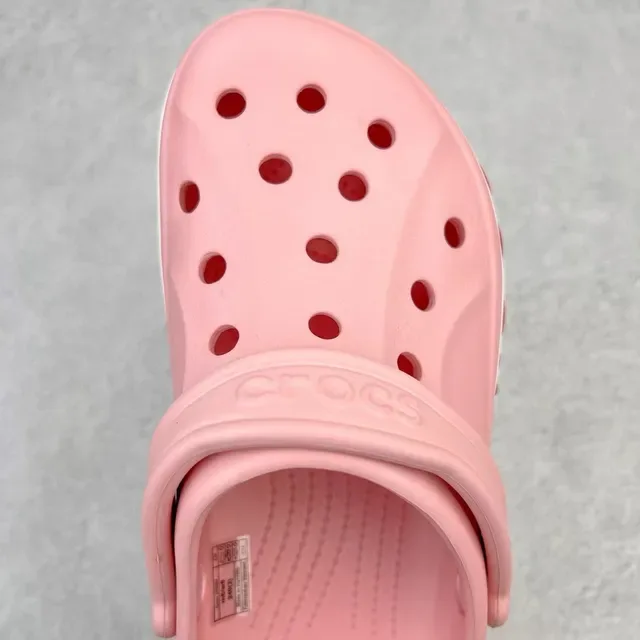Crocs Classic Clog Pink Red Molded Foam Construction Ventilation Holes Clog 4