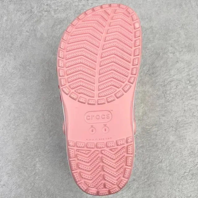 Crocs Classic Clog Pink Red Molded Foam Construction Ventilation Holes Clog 9