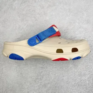 Crocs Echo Clog Beige Blue Red Clogs