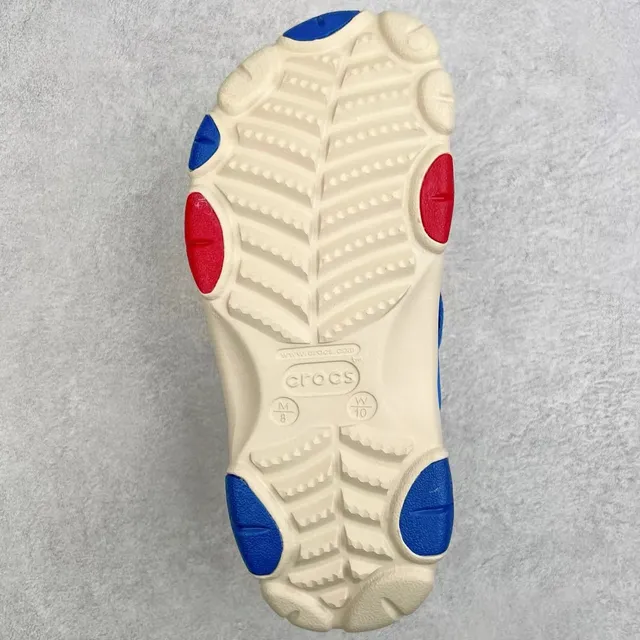 Crocs Echo Clog bege azul vermelho chinelos 2