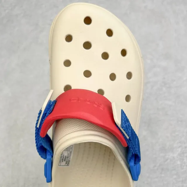 Crocs Echo Clog bege azul vermelho chinelos 7