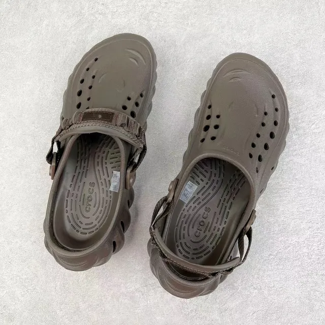 Crocs Echo Clog Brown Molded Foam Ventilated Clog 8