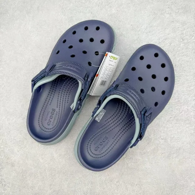 Crocs Echo Clog নেভি এবং সেজ গ্রিন ক্লগস 8