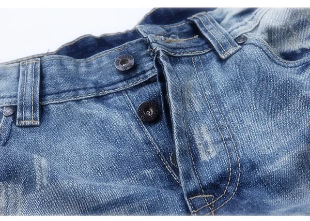 Diesel أزرق بني متضرر غسل متوسط بناطيل جينز 5