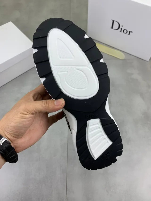 Dior B23 Monogram Black and Beige Lifestyle Sneakers 2