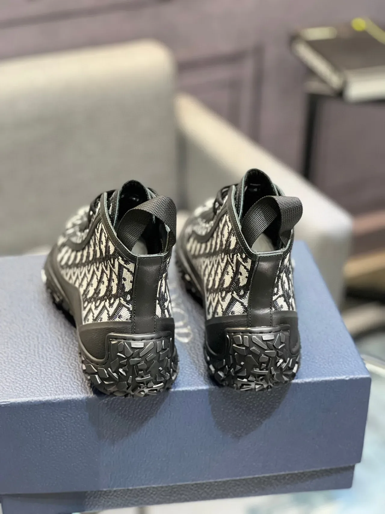 Dior B23 Monogram High-Top Lifestyle Sneakers 9