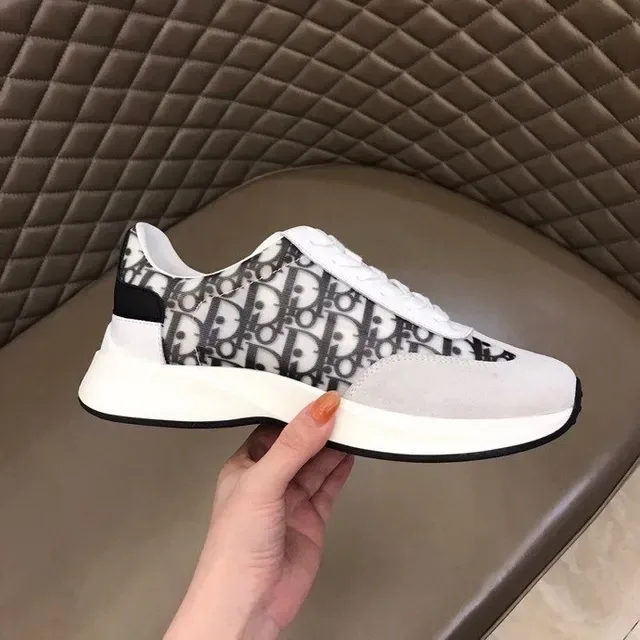 Dior B23 Monogram White and Black Lifestyle Sneakers 7