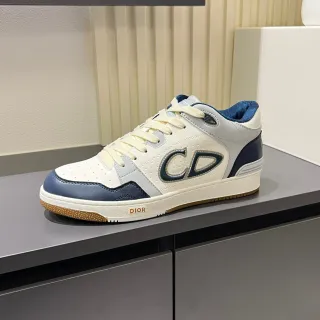 Dior B23 Monogram Blanc et Marine Lifestyle Sneakers