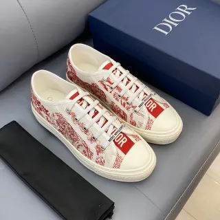 Dior B23 Chaussures lifestyle Toile Print en canvas rouge
