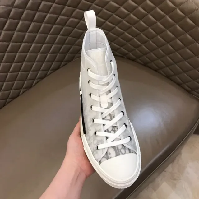 Dior B23 Transparent Monogram High-Top Lifestyle Sneakers 8