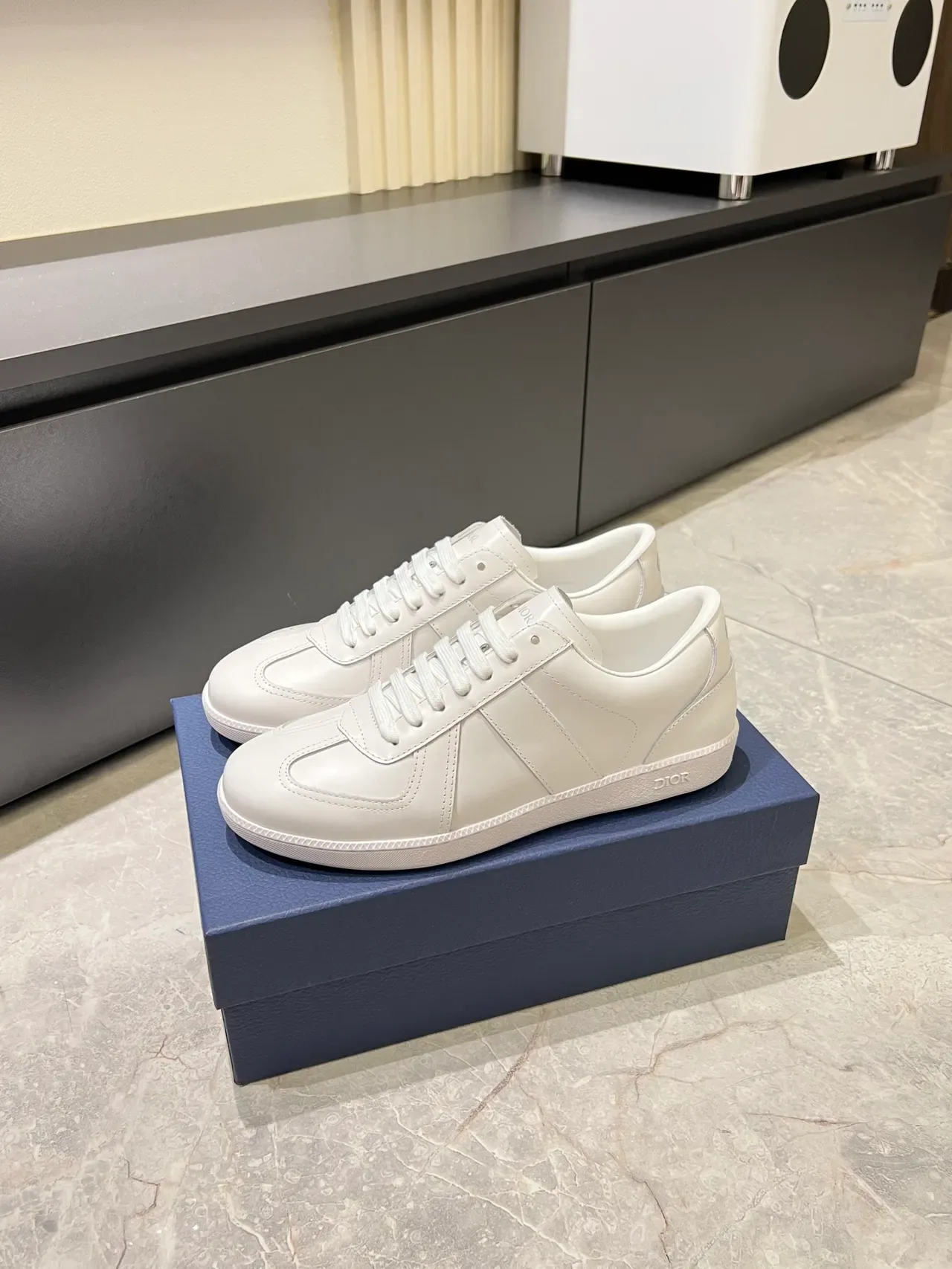 Dior B23 Sneakers Lifestyle en Cuir Blanc 4