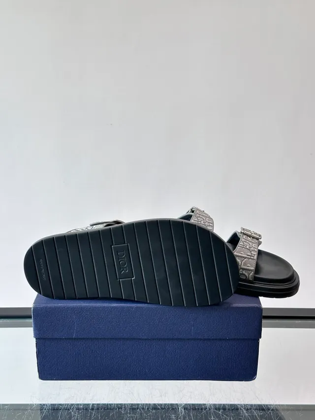 Dior B27 monograma correa doble hebilla sandalias casual 2