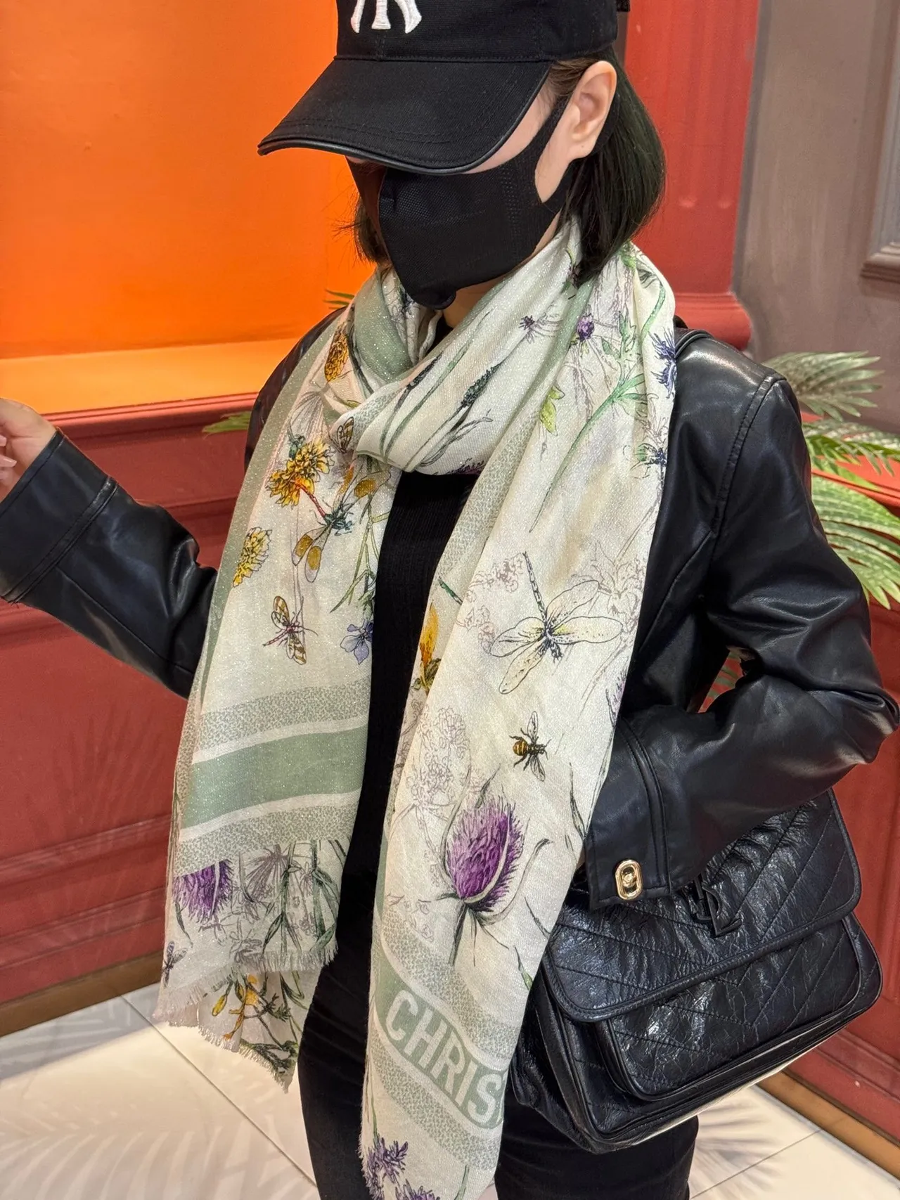Dior Botanical Illustration Silk Scarf 3