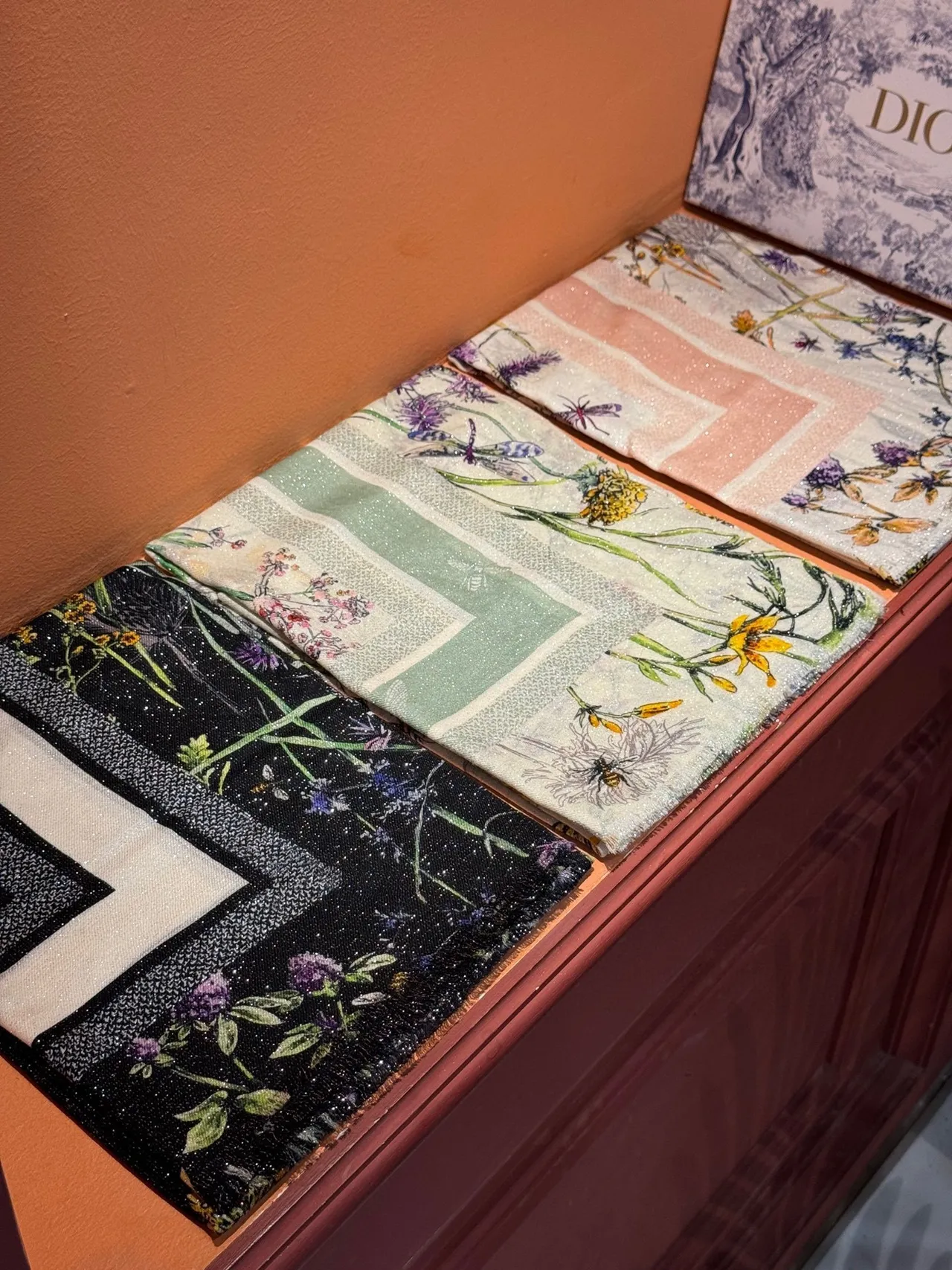 Dior Botanical Illustration Silk Scarf 5