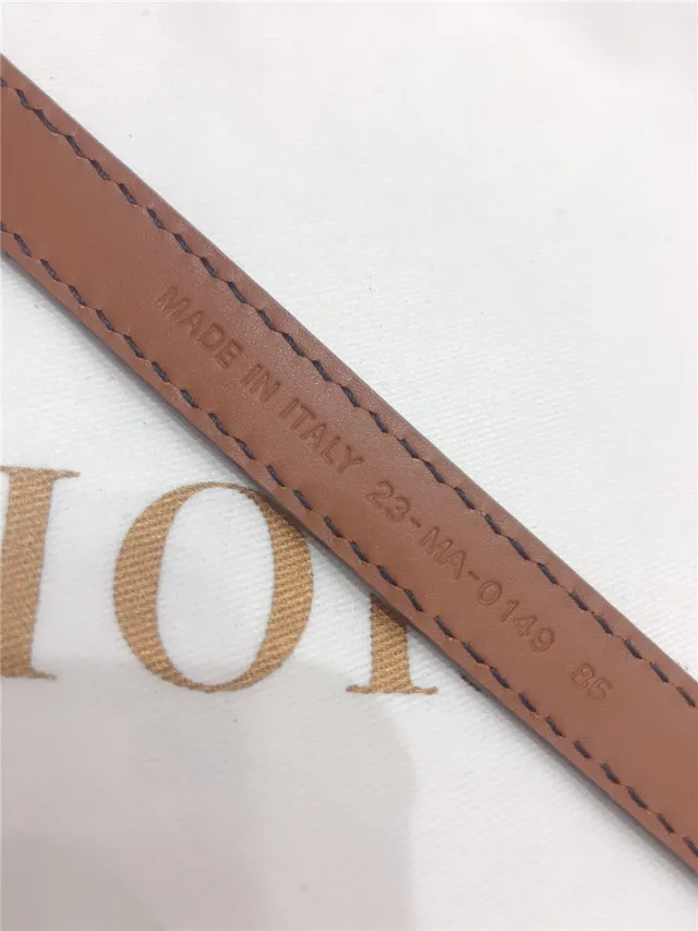 Dior J'Adior Ceinture en cuir noir et doré avec plaque logo fine 2