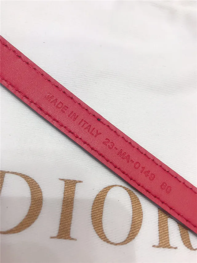 Dior J'Adior Ceinture en cuir noir et doré avec plaque logo fine 11