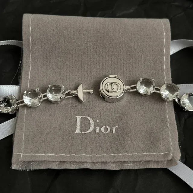 Dior Multi-Charm Crystal Enamel Necklace 2