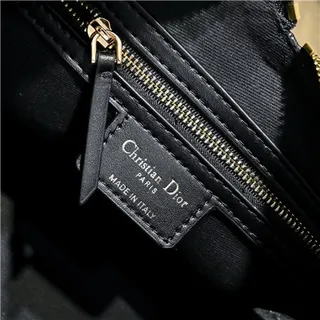 Dior Sac Hobo Navy Beige Monogramme Canvas Fermeture à Cordon 11