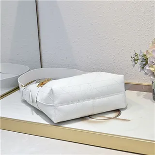 Dior Sac Hobo Navy Beige Monogramme Canvas Fermeture à Cordon 22