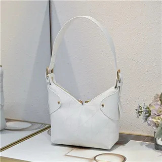 Dior Sac Hobo Navy Beige Monogramme Canvas Fermeture à Cordon 24