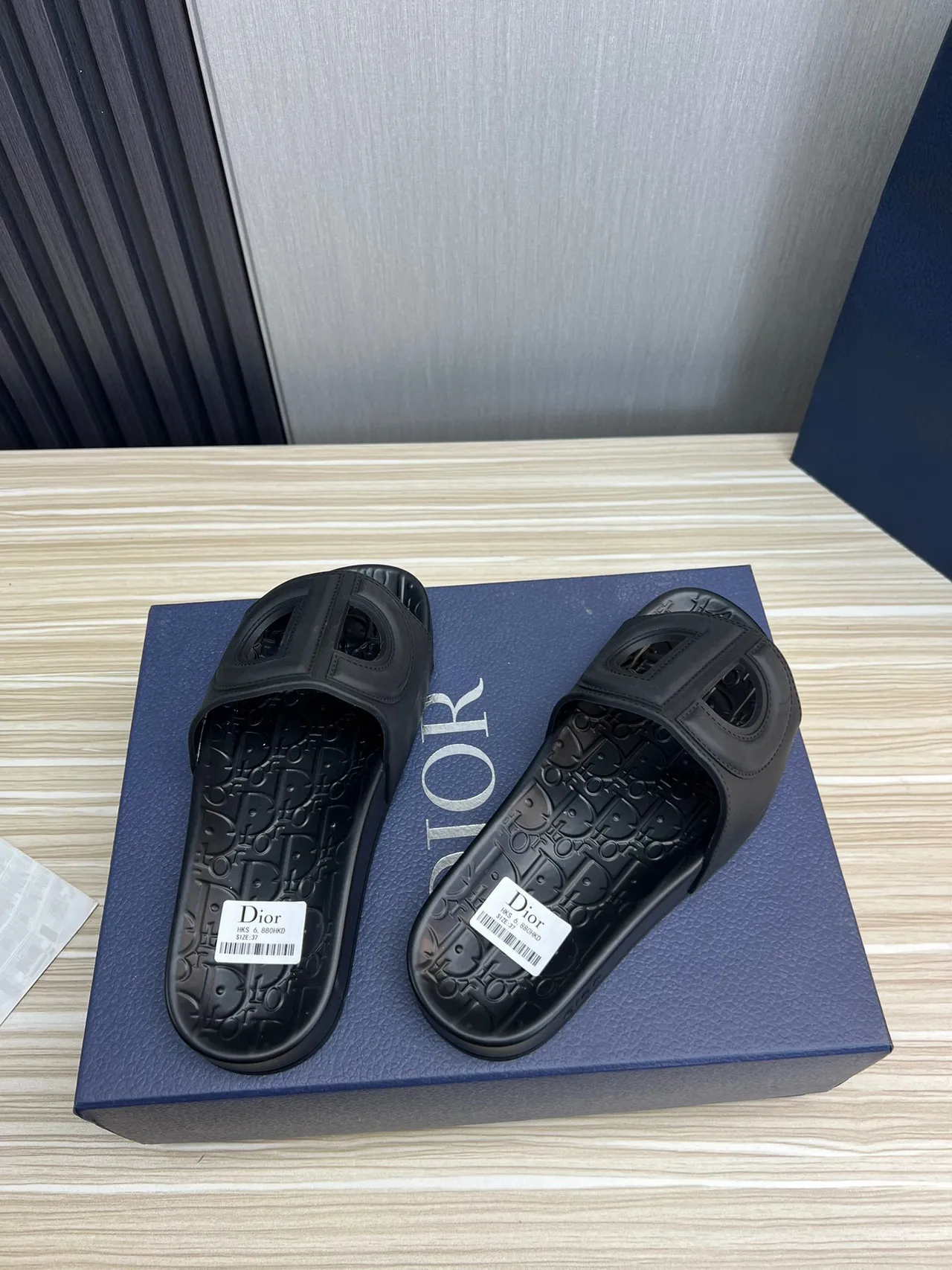 Dior Slide Black Molded Rubber Slipper 6