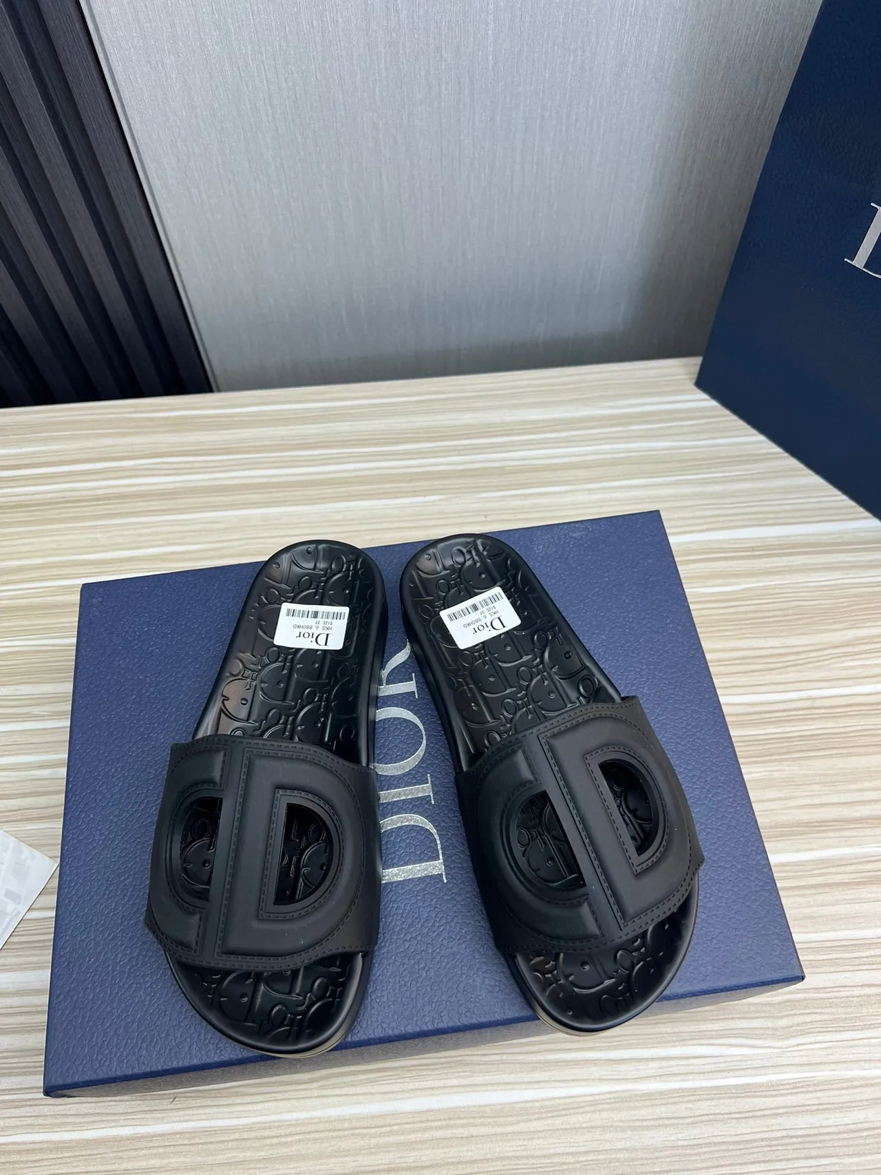 Dior Slide Black Molded Rubber Slipper 8