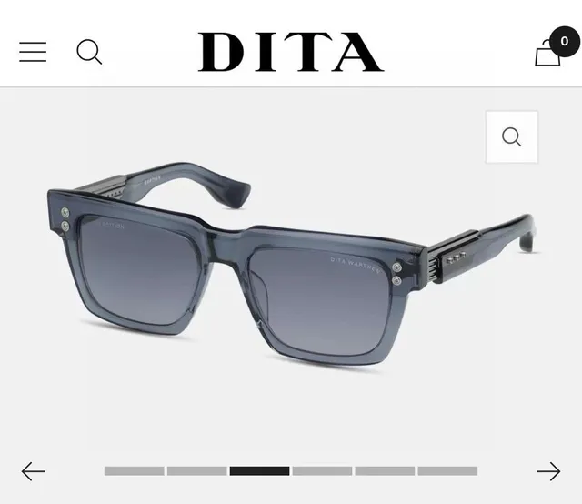 DITA Warthen Edición Limitada Negro Mate Cuadrado Gafas de Sol 7