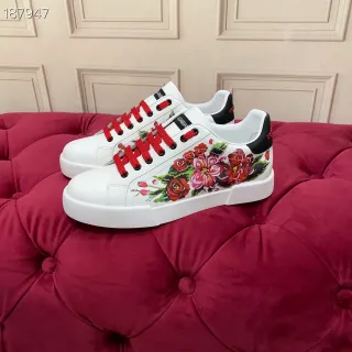 Dolce & Gabbana Portofino ফ্লোরাল-প্রিন্ট সাদা লাইফস্টাইল স্নিকার্স