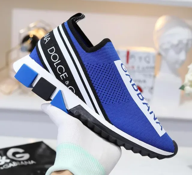 Dolce & Gabbana Speed Trainer Royal Blue White Black Lifestyle Sneakers 3