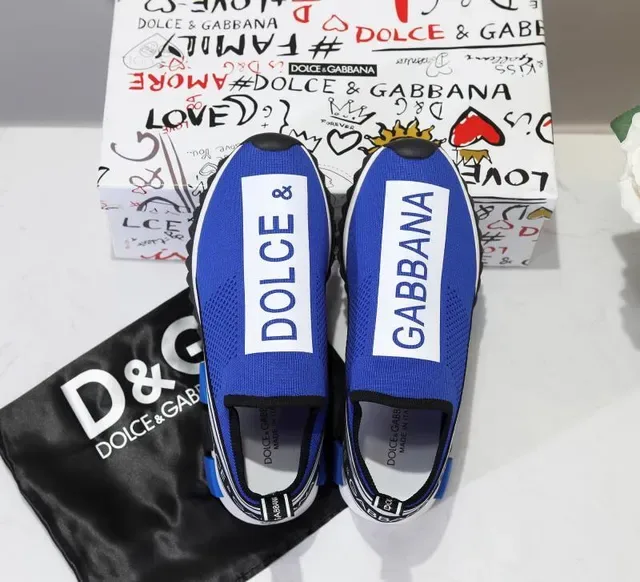 Dolce & Gabbana Speed Trainer Royal Blue White Black Lifestyle Sneakers 5