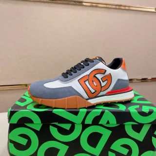 Dolce & Gabbana DG Runner sneakers lifestyle blanc gris orange