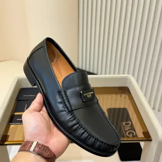 Dolce & Gabbana Portofino 黑色皮革乐福鞋
