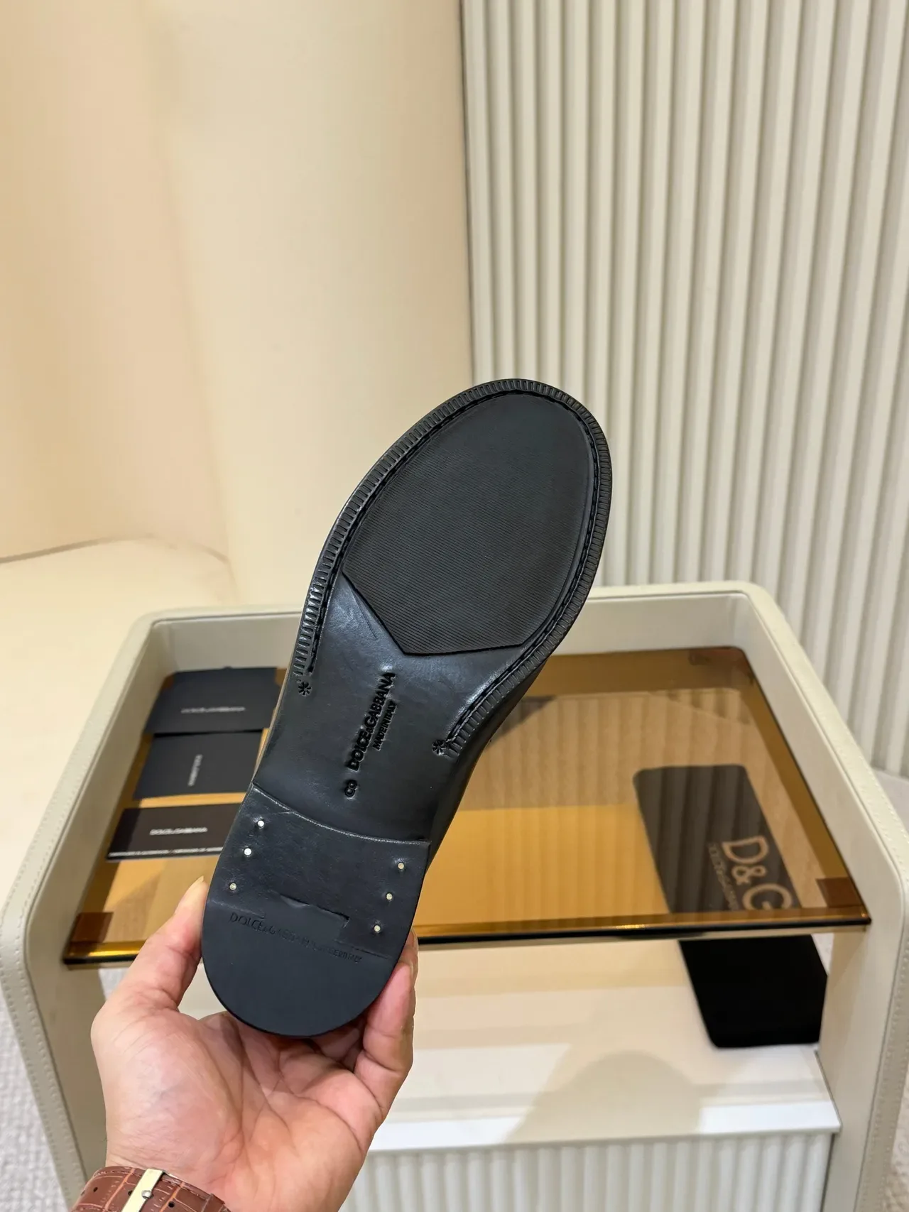 Dolce & Gabbana Portofino Mocasín de Cuero Negro 2