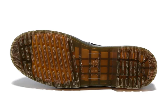 Dr. Martens 1461 Black Brown Patent-Finish Leather Three-Eyelet Closed Lacing Oxford Shoes 4