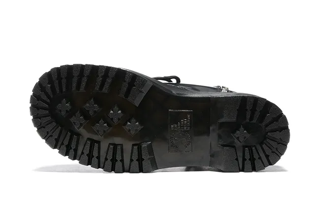 Dr. Martens Jadon Platform 黑色皮革踝靴 4