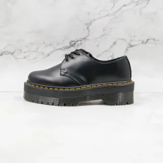 Dr. Martens Jadon Platform Black Leather Oxford Shoes