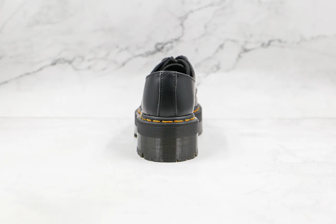 Dr. Martens Jadon Platform Black Leather Oxford Shoes 9