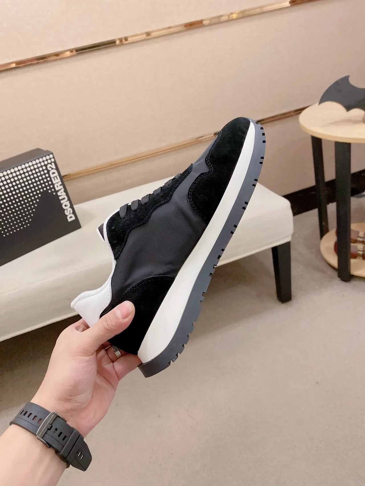 Dsquared2 ICON Black and Gray Lifestyle Sneakers 5