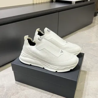 Emporio Armani Zapatillas Lifestyle Slip-On Blancas Negras Malla