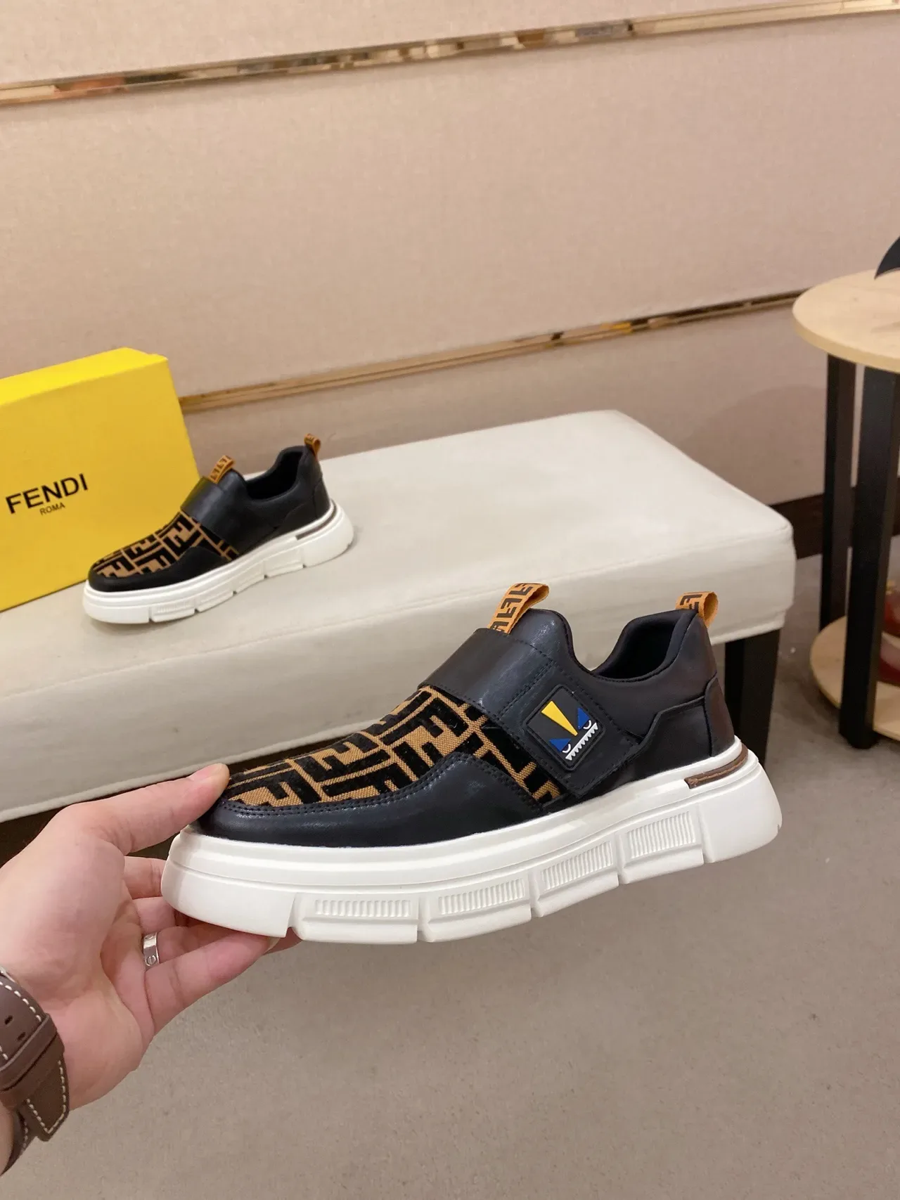 Fendi FF Monogram Slip-On Lifestyle Sneaker 3
