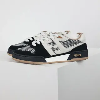 Fendi First pata de galo e camurça lifestyle sneakers