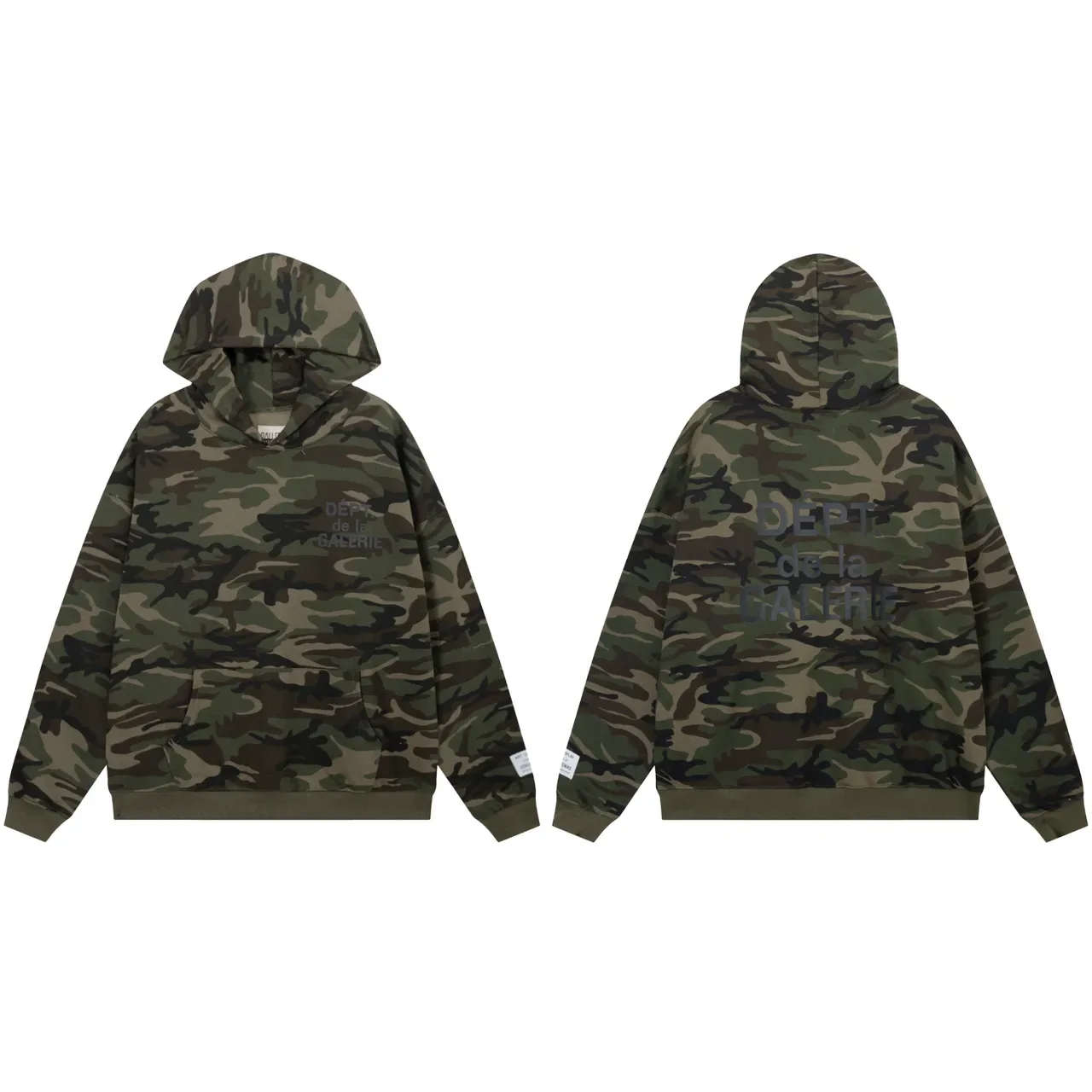 Gallery Dept كامو Oversized Hoodie و Jogger Tracksuit 4