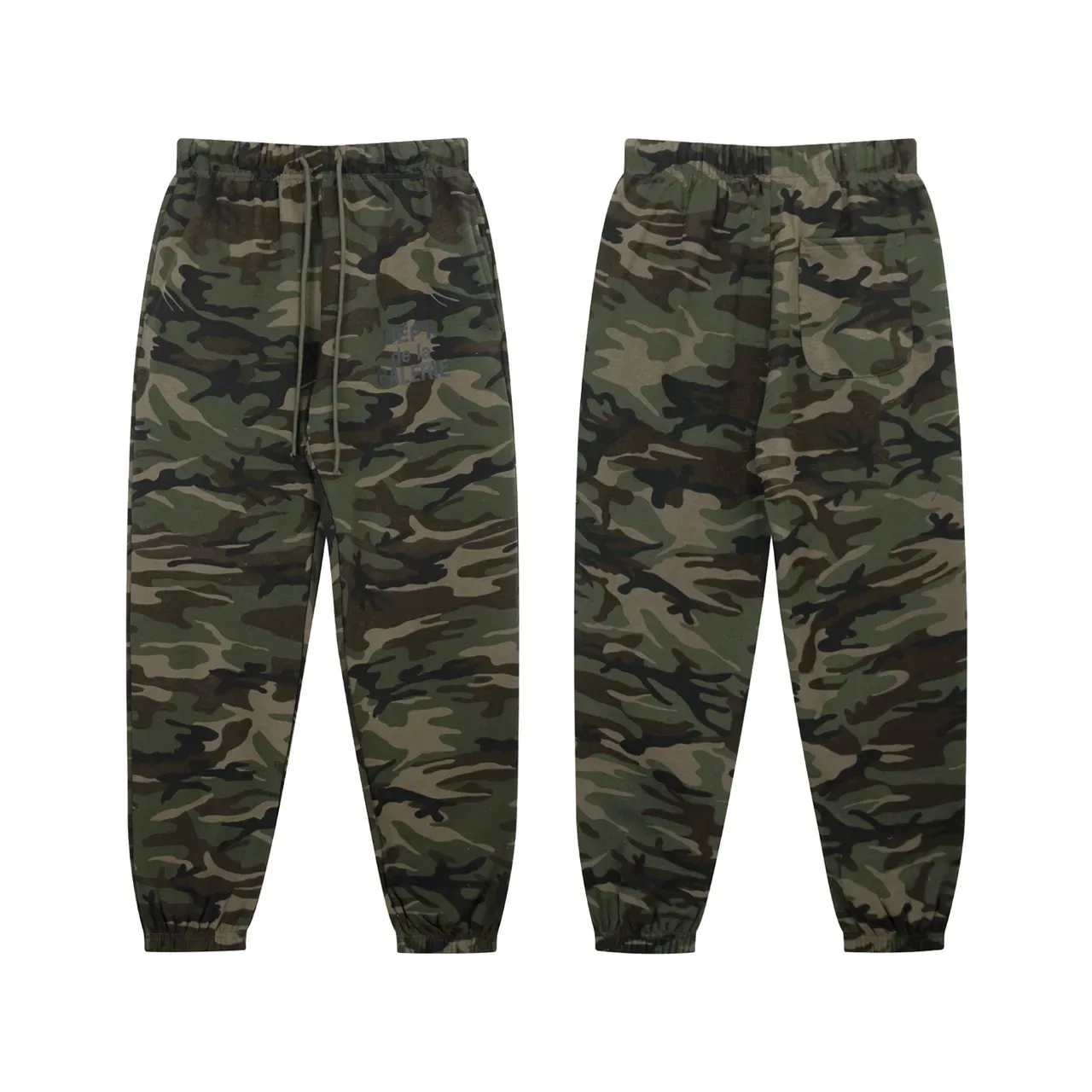 Gallery Dept كامو Oversized Hoodie و Jogger Tracksuit 12